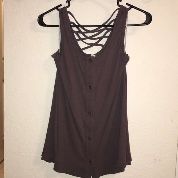 Pinkblush Tops - Pink Blush Button Front Tank